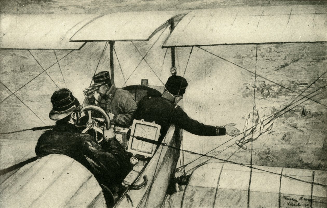 Le quatrième bras dans la Grande Guerre : éclaireurs aériens français au travail, Première Guerre mondiale, 1914-1918, vers 1920 - Georges Bertin Scott