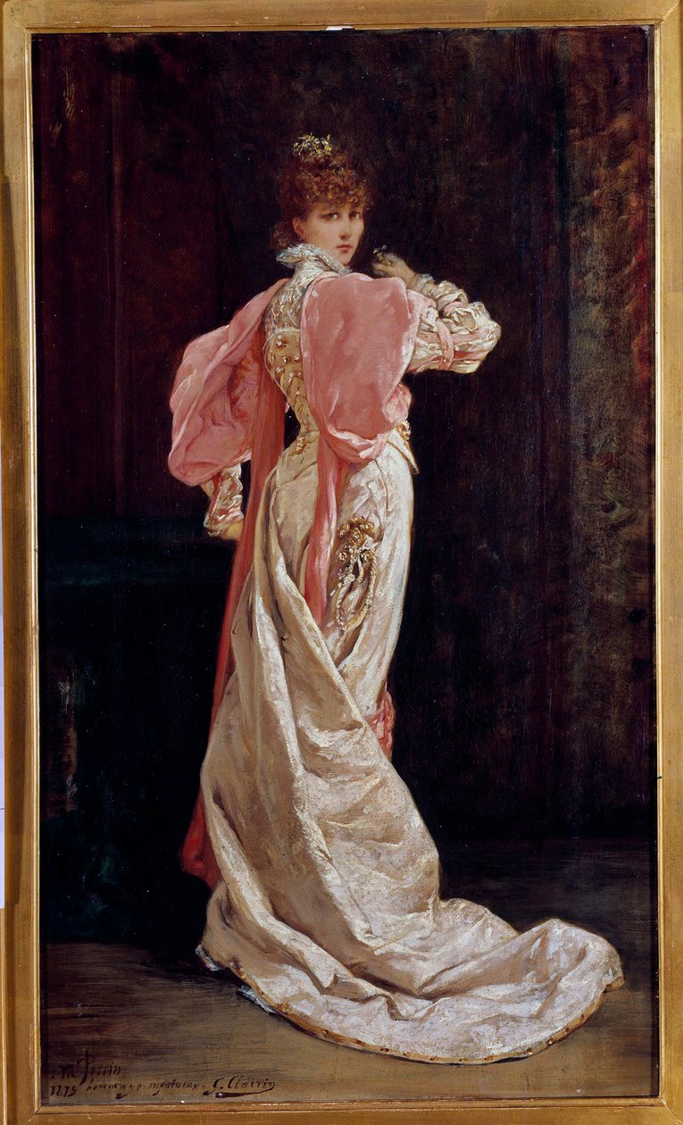 Portrait en pied de la comédienne française Sarah Bernhardt - Georges Clairin