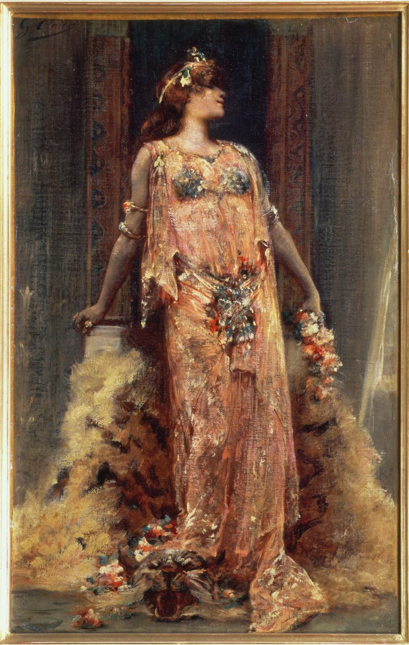Sarah Bernhardt dans le rôle de Cléopâtre - Georges Clairin