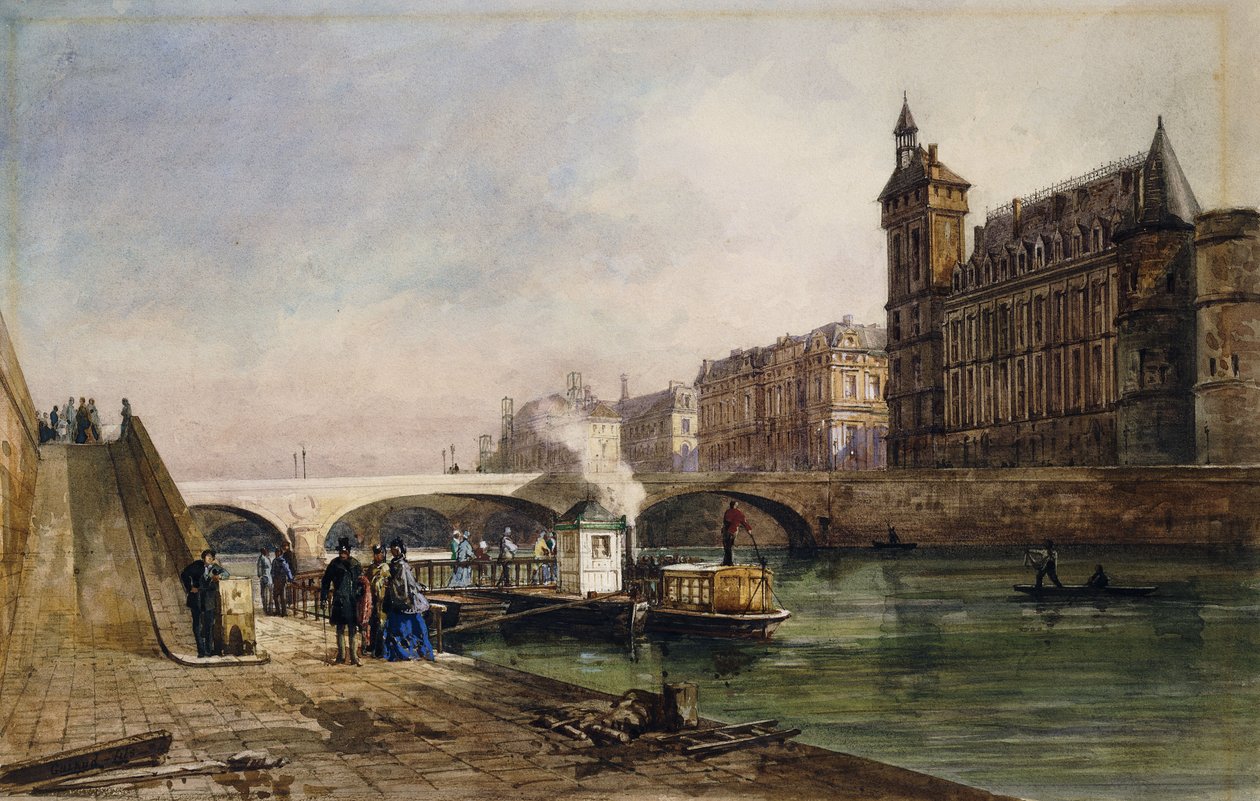 Sur la Seine, Paris - Georges Francois Guiaud