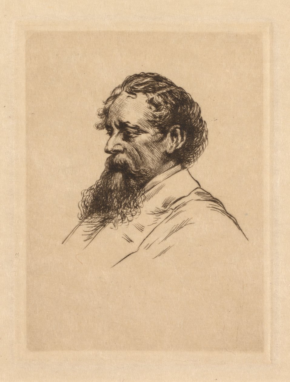 Portrait de Charles Dickens - Georges Gorvel