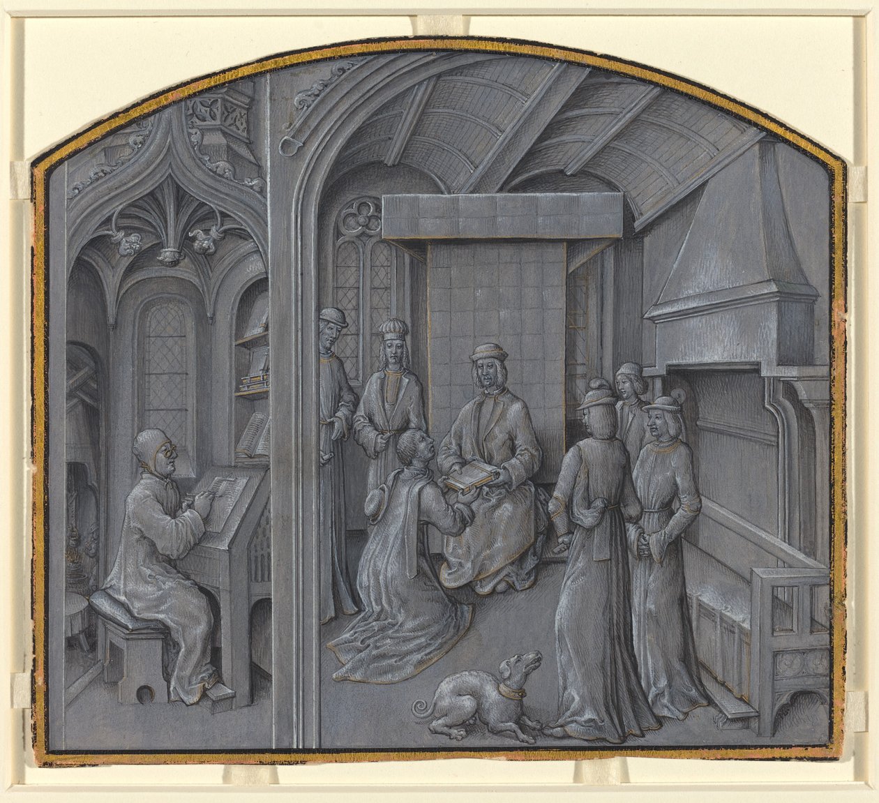 Scribe écrivant et l
