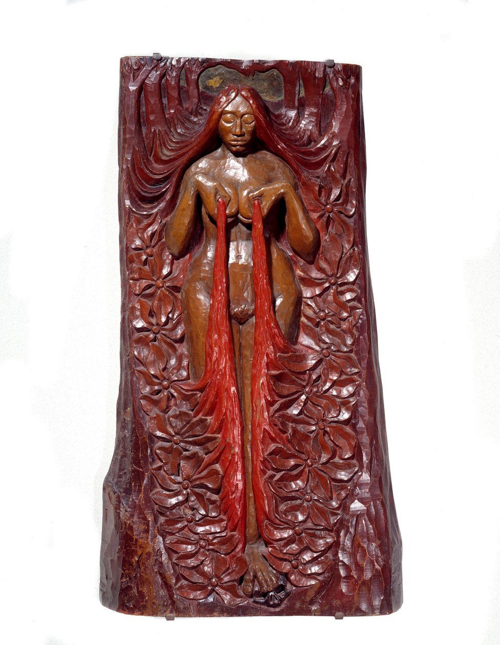Isis. Bas-relief en acajou polychrome par Georges Lacombe (1868-1916) 1895. Paris, musée d