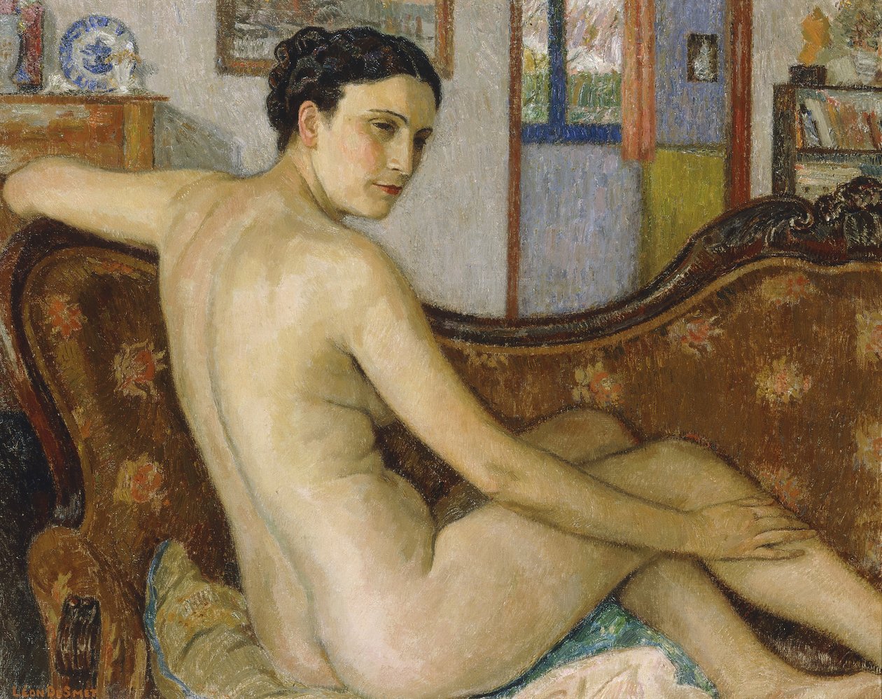 La baigneuse avec son chien - Georges Lemmen