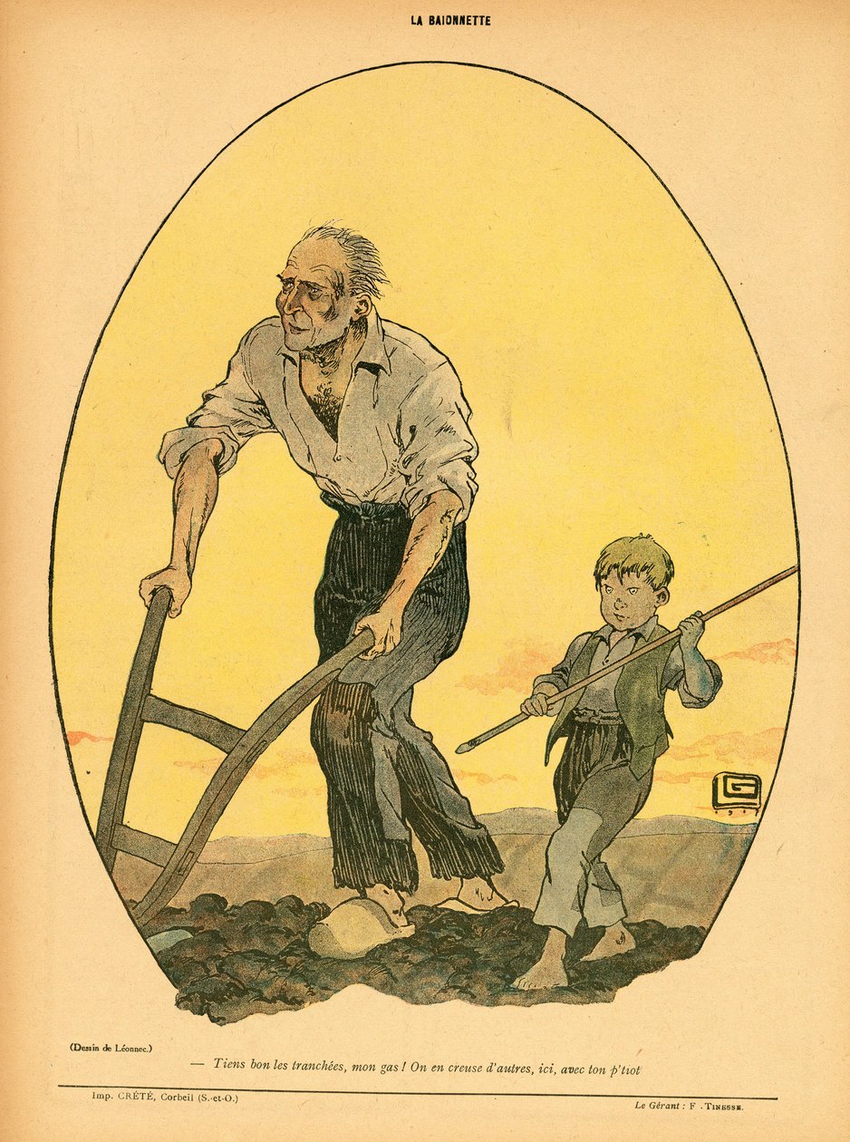 La Baionnette, Satirique en Colours - Georges Leonnec