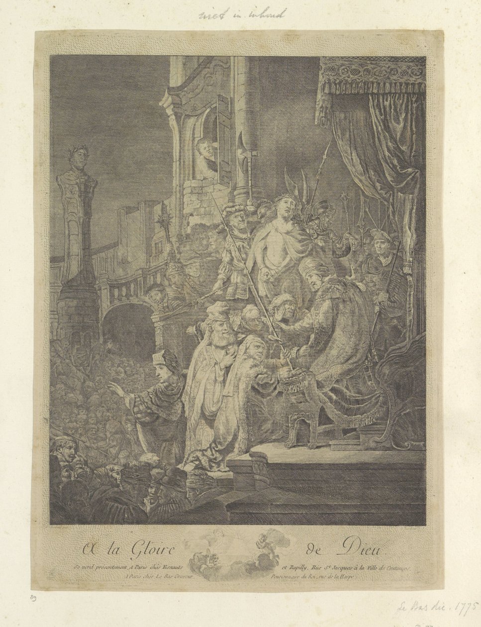 Christ devant Pilate : grande plaque - Georges Malbeste