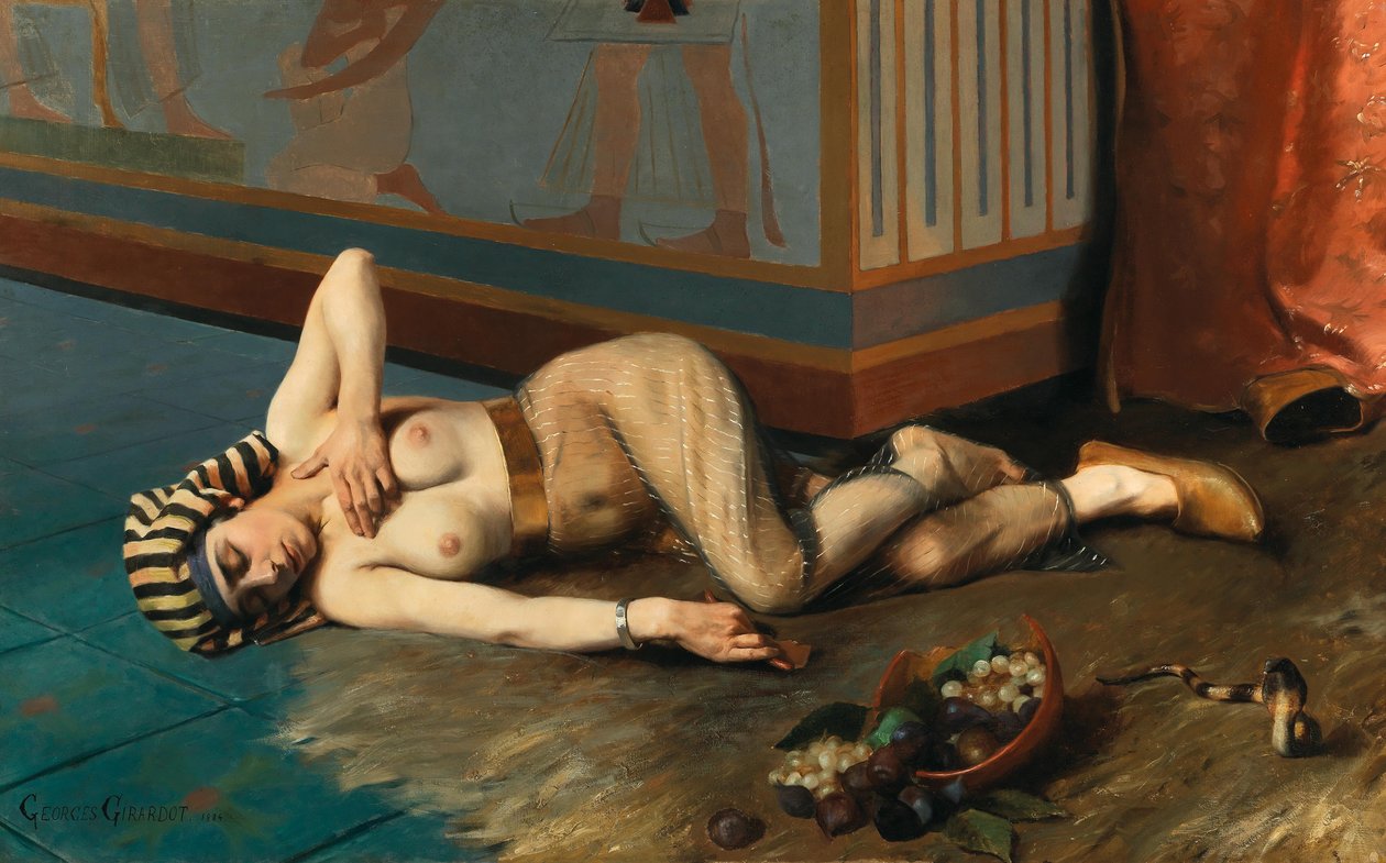 La mort de Cléopâtre, 1884 - Georges Marie Julien Girardot