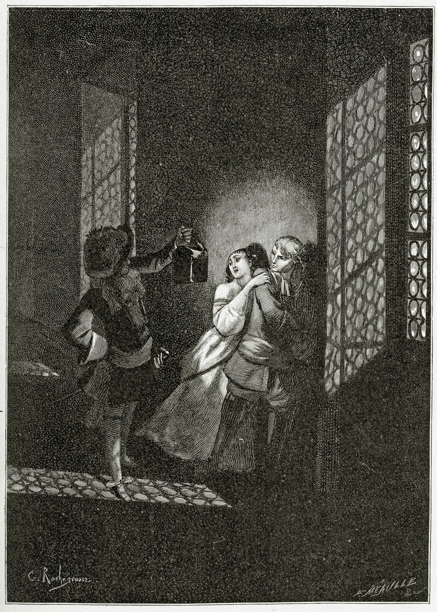 Les amants Ethel et Ordener sont capturés par le lieutenant d