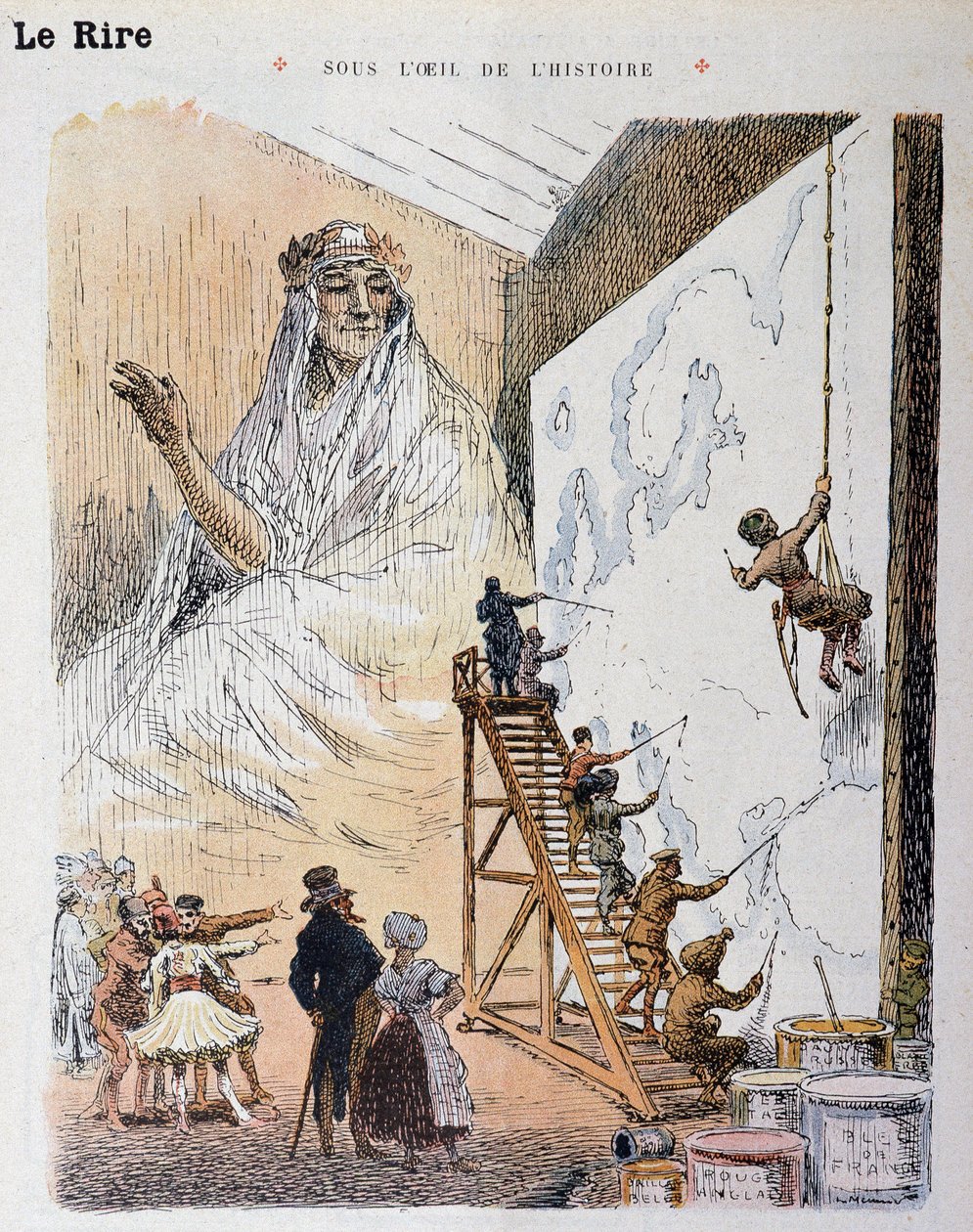 Europe. Dessin de Georges Meunier (1869-1942). Dans Le Rire Rouge - Georges Meunier