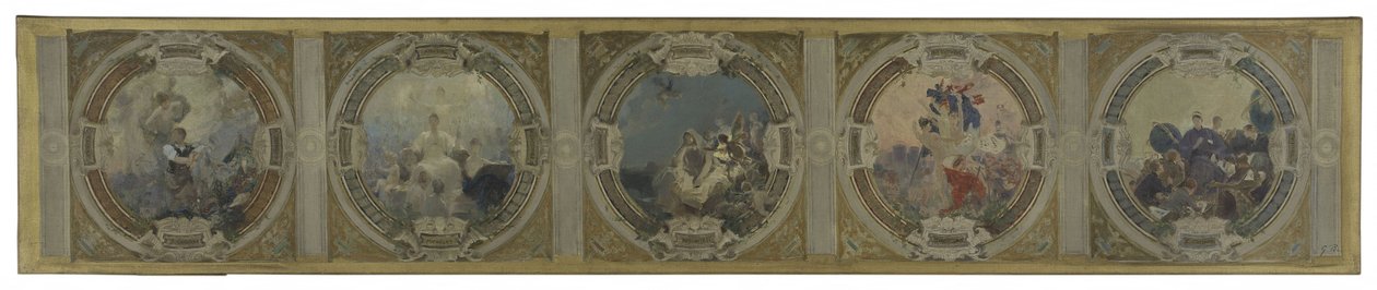 Esquisse pour la galerie Lobau à l