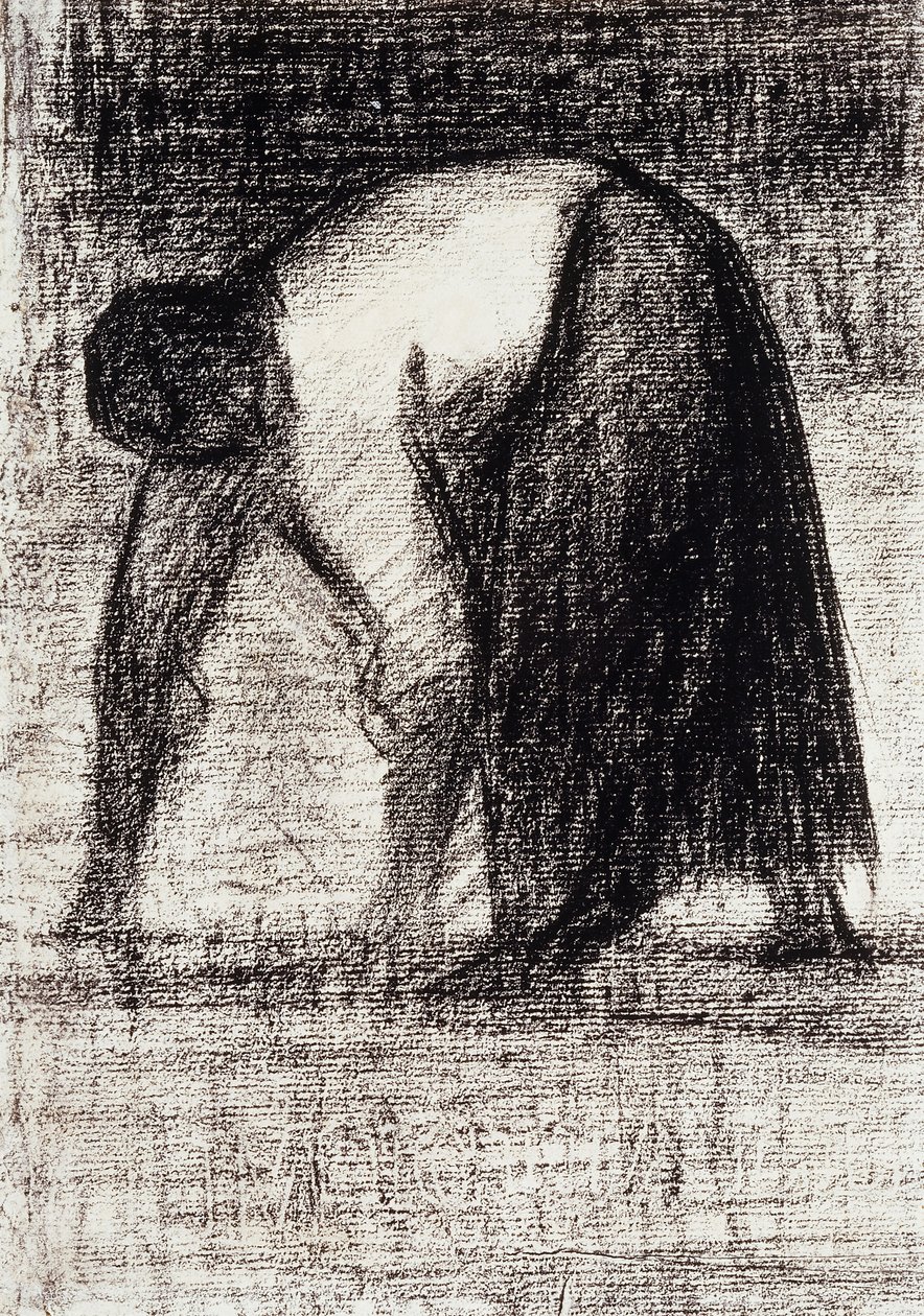 Paysanne les Mains au Sol - Georges Pierre Seurat