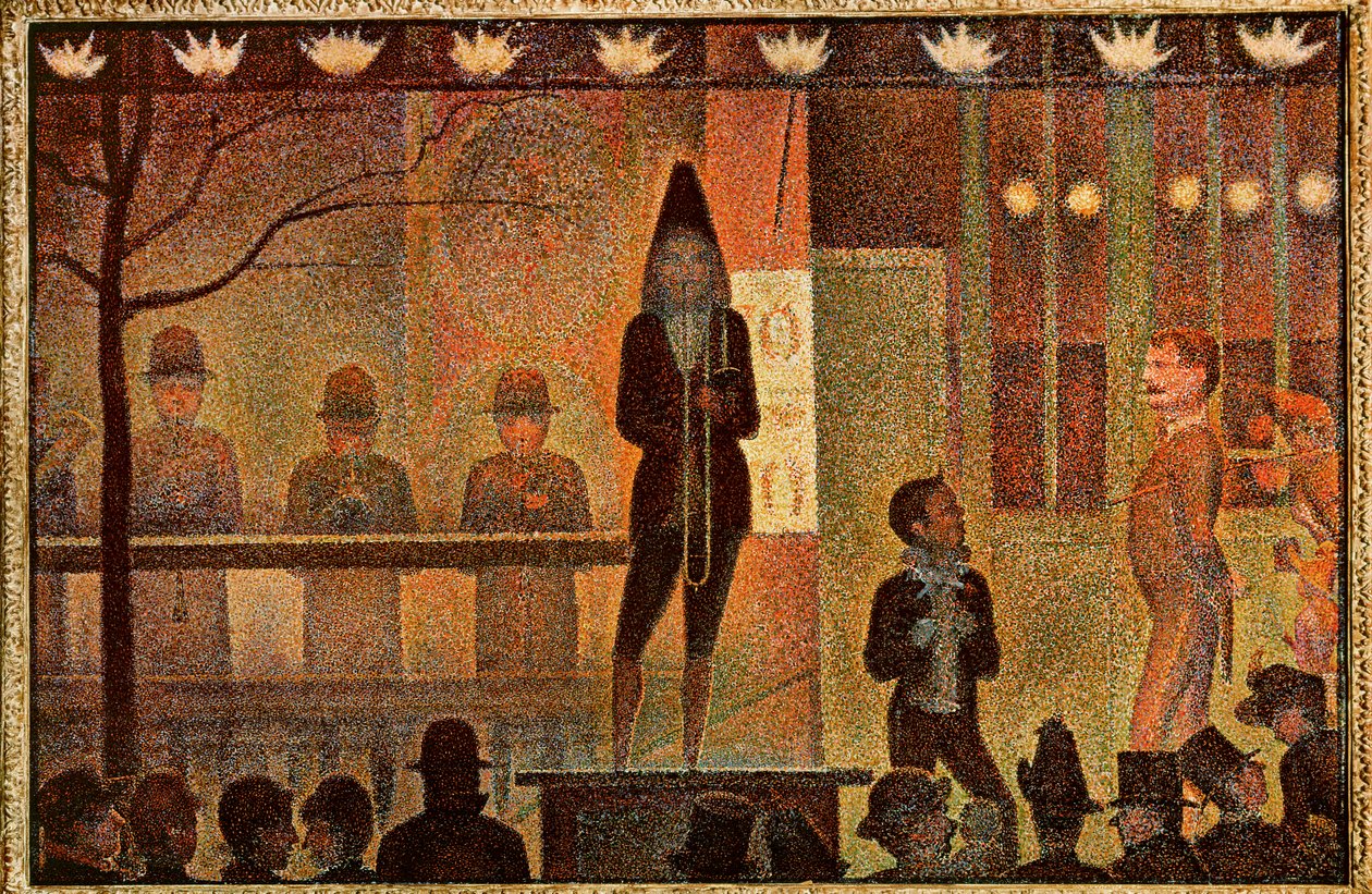 La Parade - Invitation au spectacle (peinture sur toile) - Georges Pierre Seurat