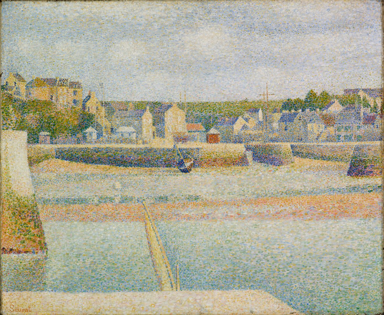 Port-en-Bessin : Le port extérieur (marée basse) - Georges Pierre Seurat