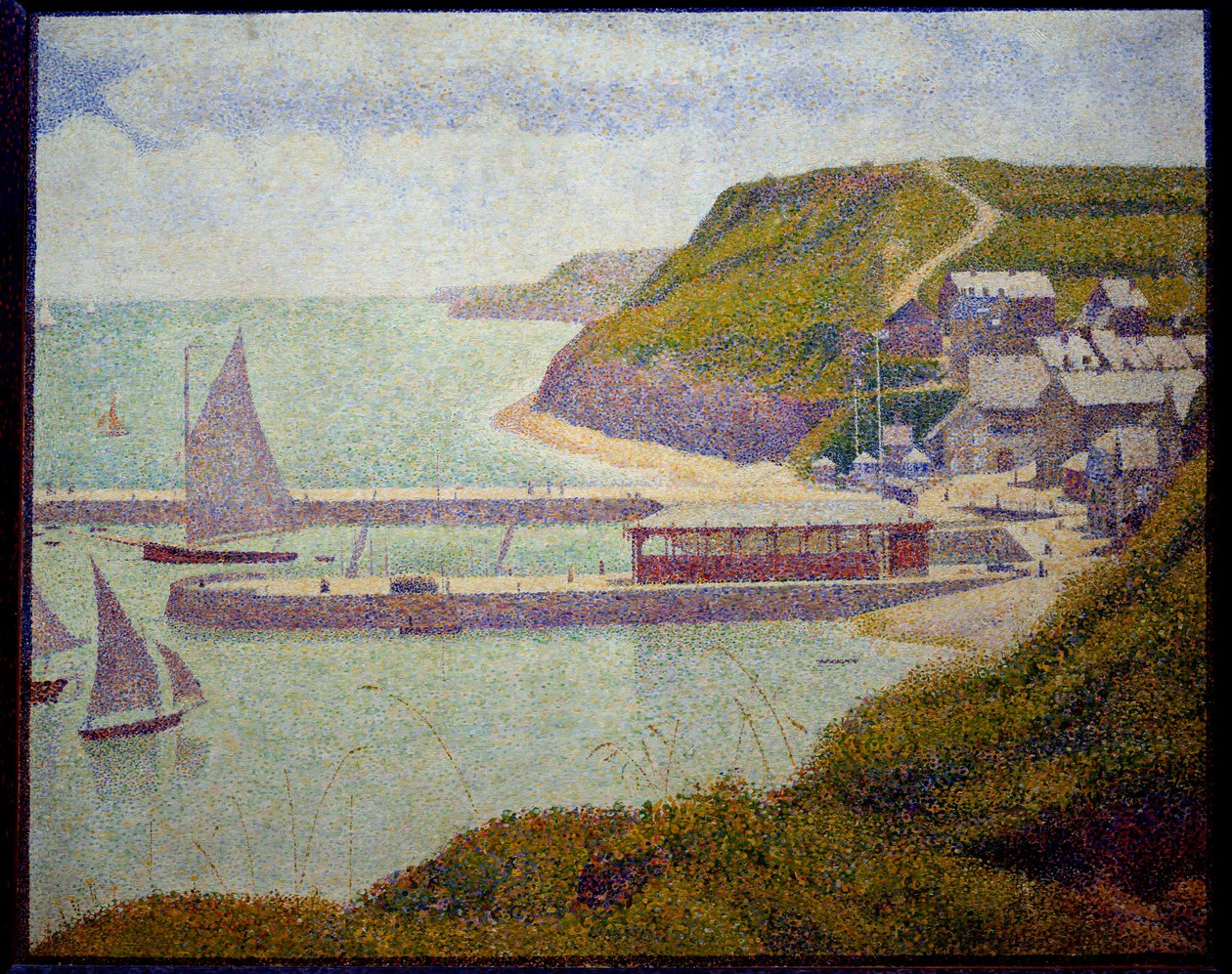 Port en Bessin, avant-port, marée haute - Georges Pierre Seurat
