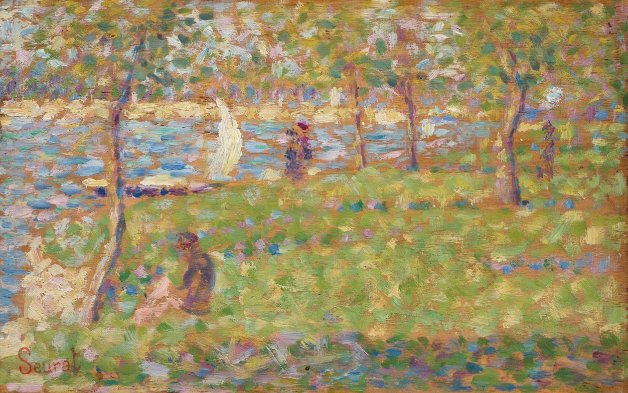 Étude pour La Grande Jatte, 1884-1885 - Georges Pierre Seurat