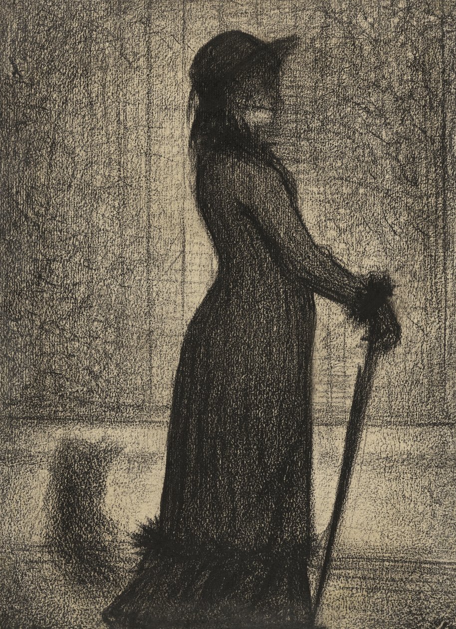 Une Élégante, Femme se Promenant - Georges Pierre Seurat
