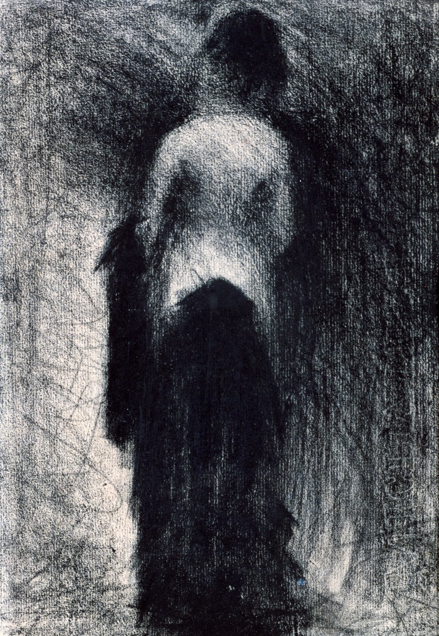 Femme vue de dos, vers 1880-1891 - Georges Pierre Seurat