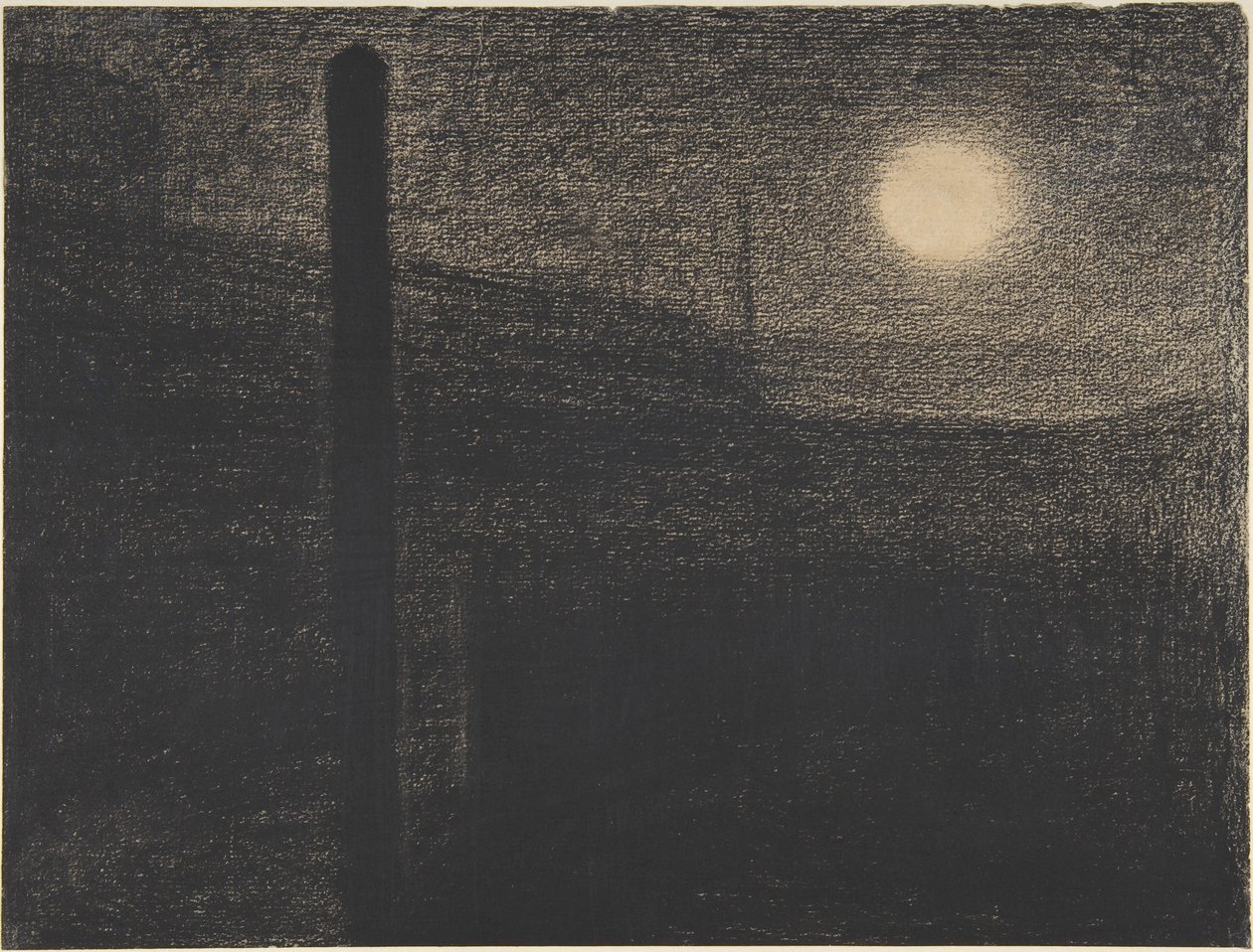 Courbevoie : usines au clair de lune - Georges Seurat