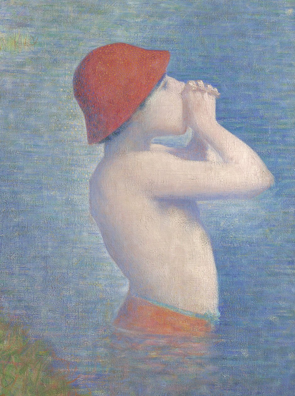 (détail) des Baigneurs à Asnières, 1884 - Georges Seurat