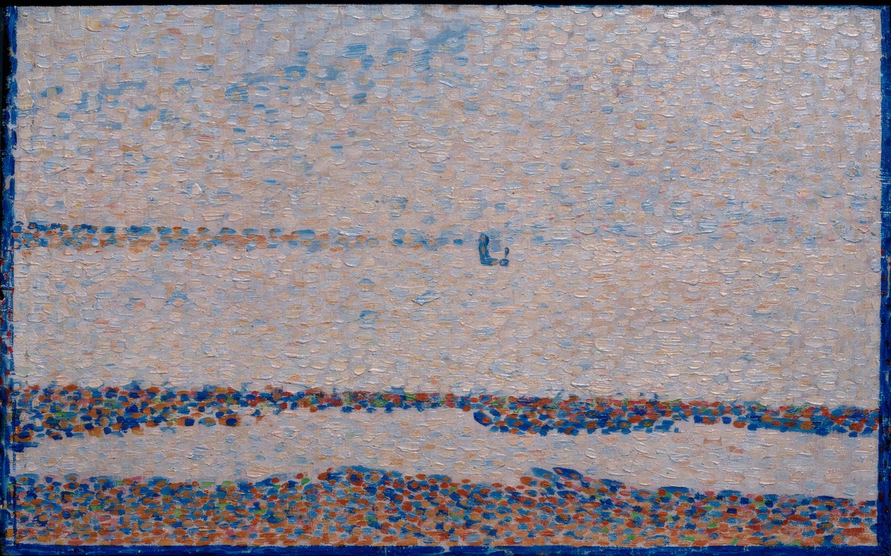 La Plage, une barque à Gravelines - Georges Seurat