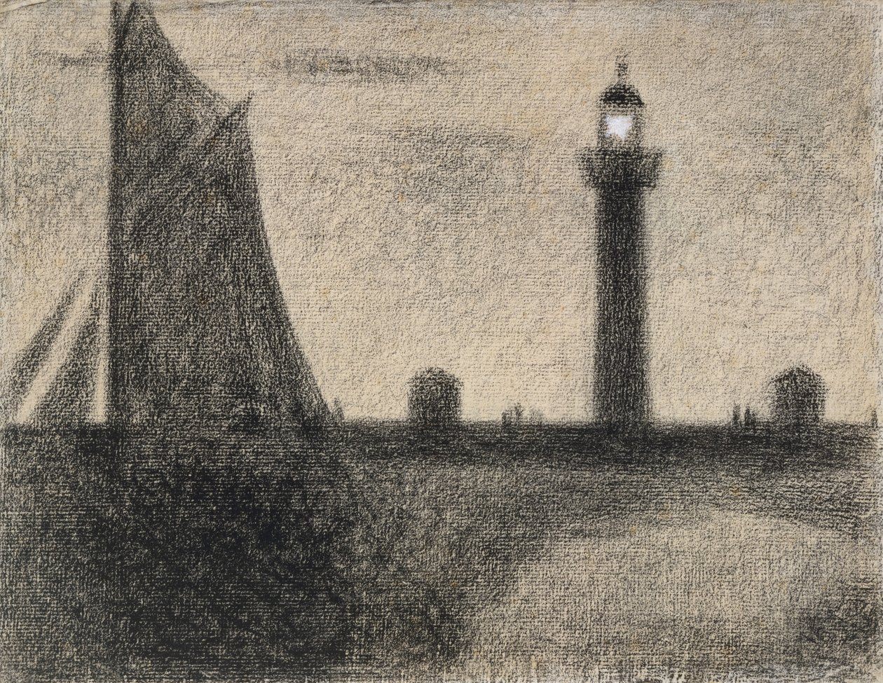Le phare de Honfleur, 1886 - Georges Seurat