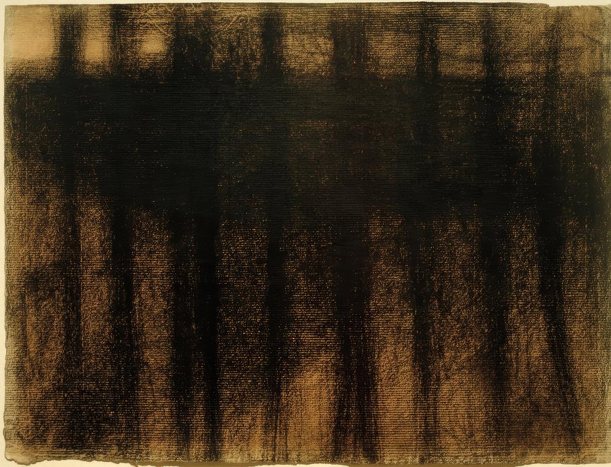 Troncs d’arbres reflétés dans l’eau - Georges Seurat