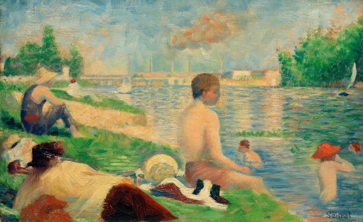 Une baignade, Asnières (Étude finale) - Georges Seurat