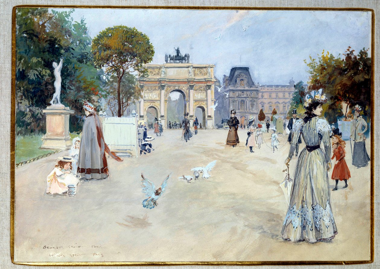 Vue du jardin des Tuileries à Paris - Georges Stein