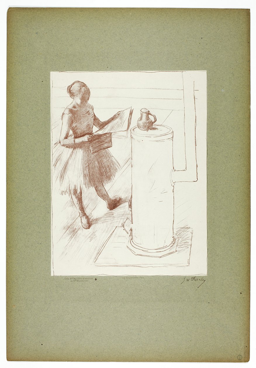 Danseuse près du poêle - Georges William Thornley