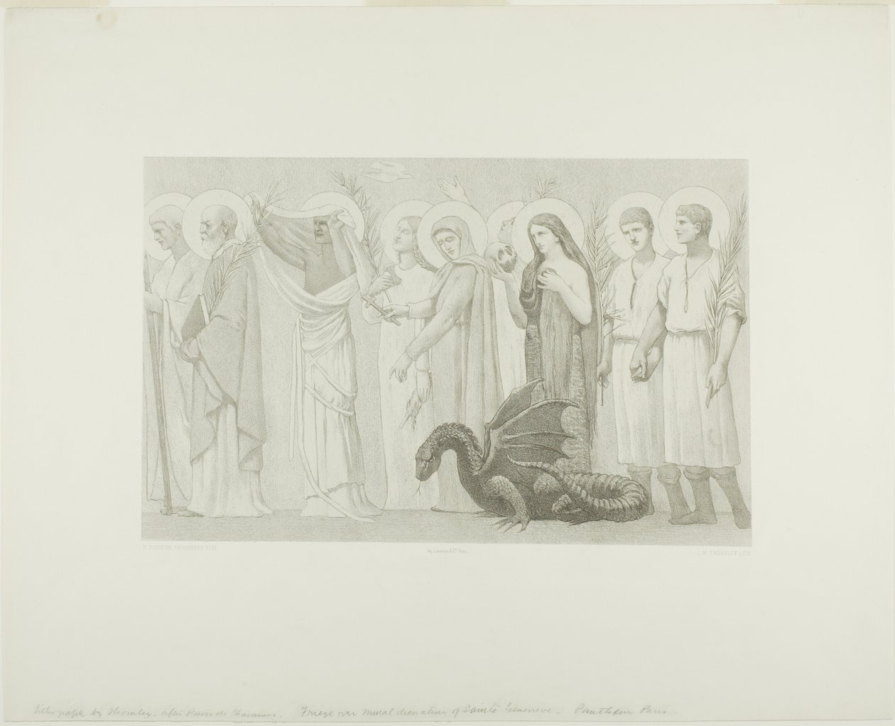 Vie pastorale de sainte Geneviève (panneau de droite) - Georges William Thornley