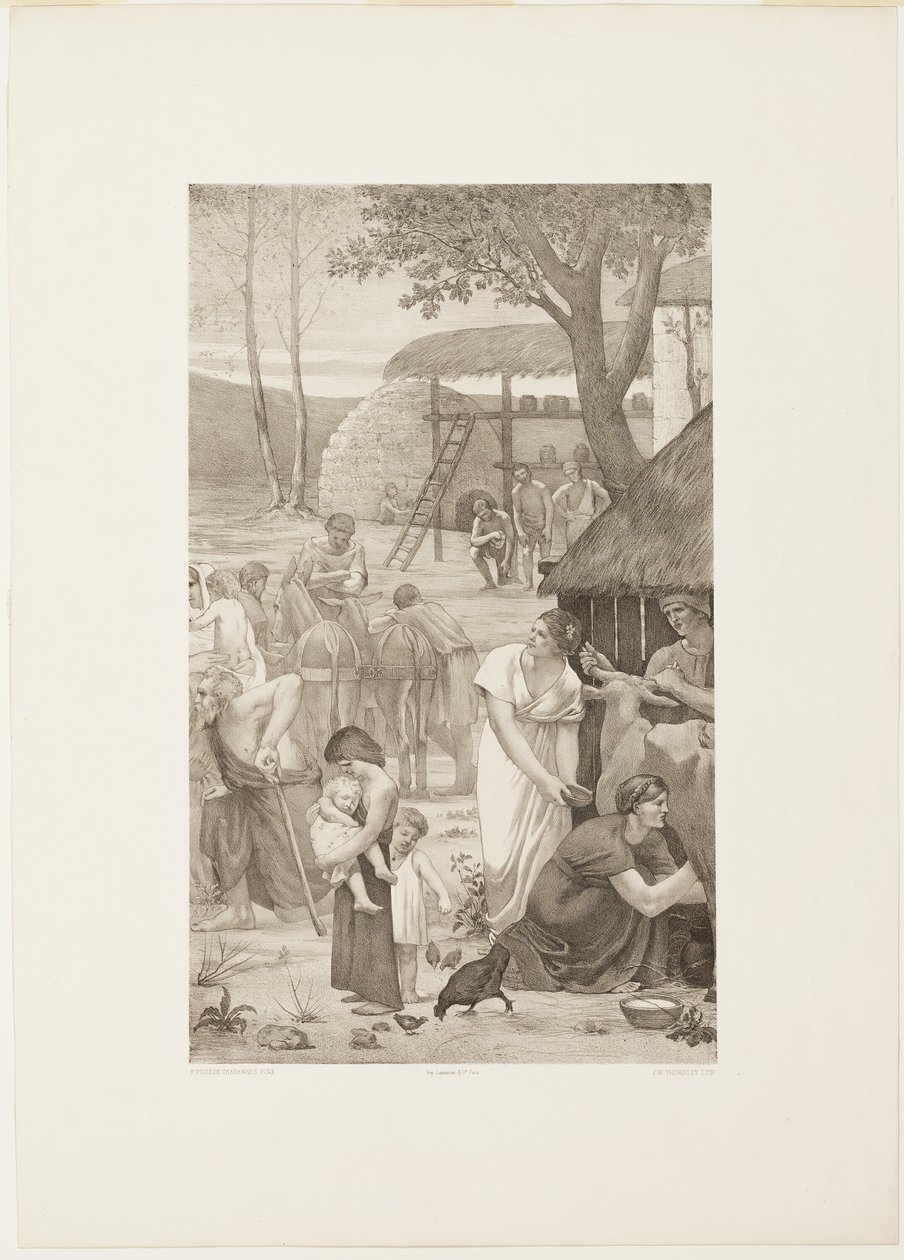 Vie pastorale de sainte Geneviève (panneau de droite) - Georges William Thornley