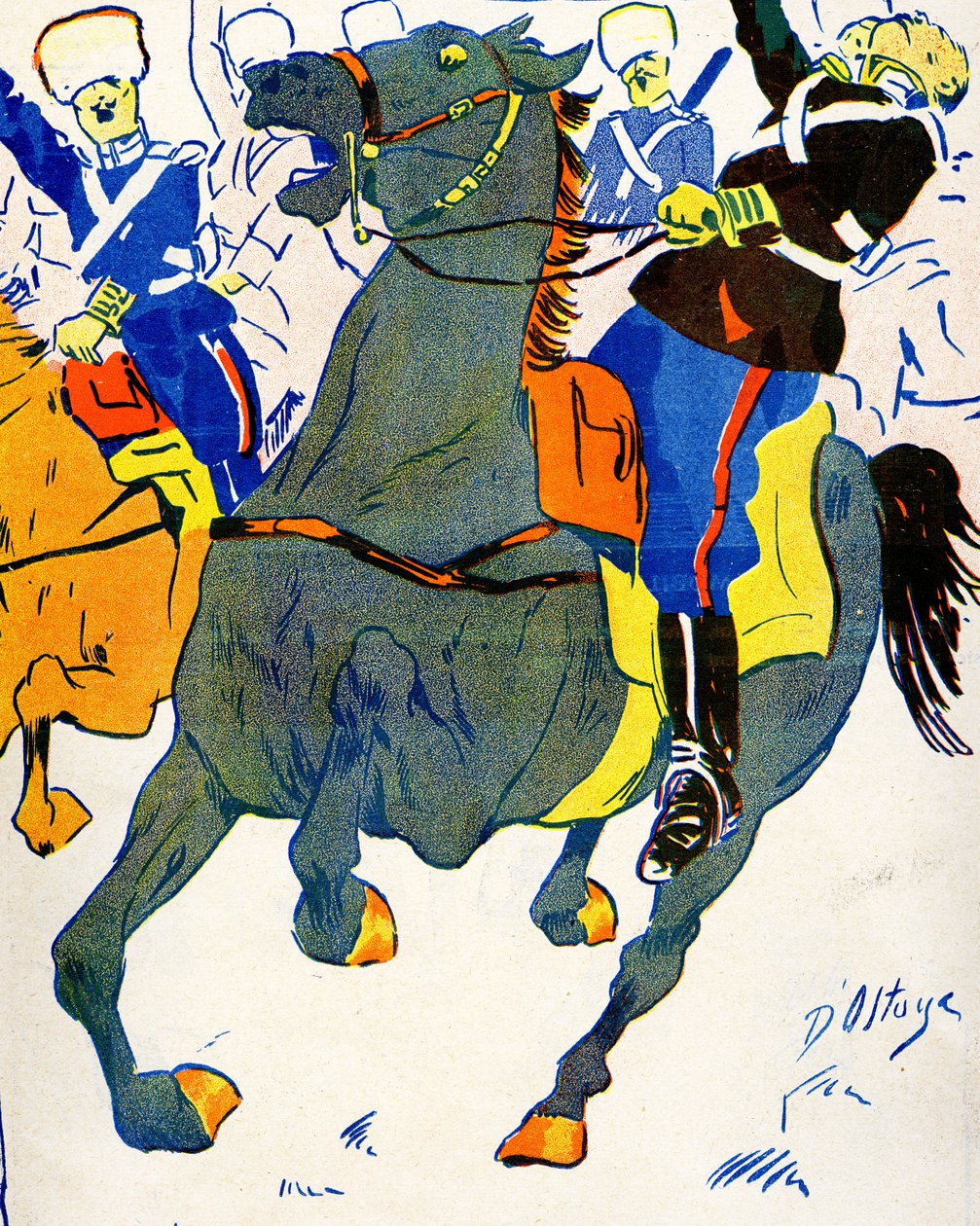 La Bulgarie mobilise ses troupes pour la guerre, 1908 - Georges d 1878 1937 Ostoya