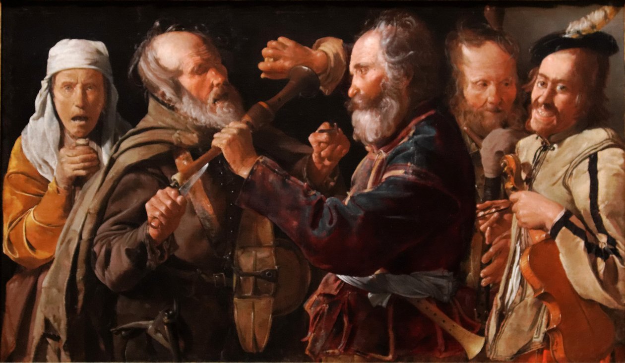 La bagarre des musiciens - Georges de La Tour