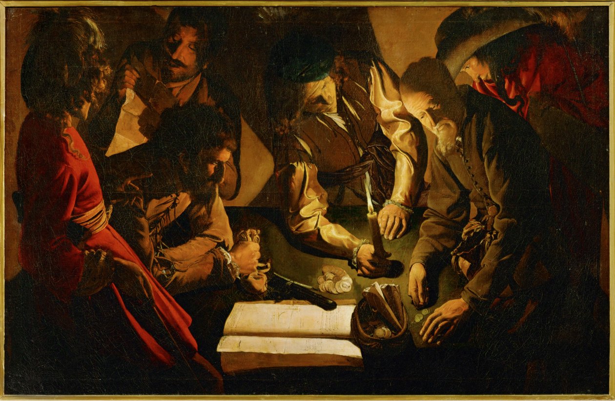 Le paiement des impôts (peinture sur toile) - Georges de la Tour