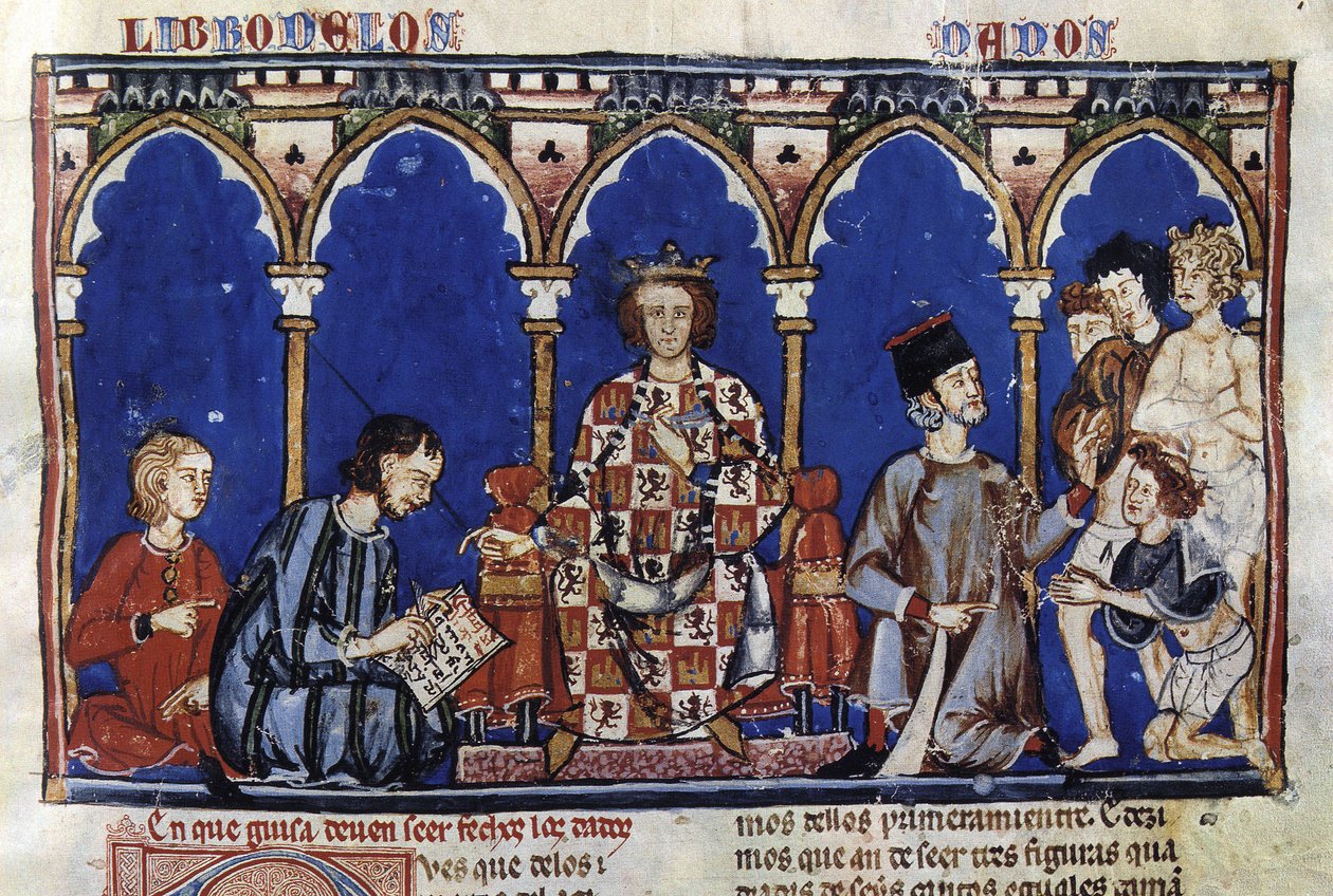 Alfonso X el Sabio en tant que juge, extrait de son Libro de los Dados (20681403203) - Georgia Levan Ramishvili from Tbilisi