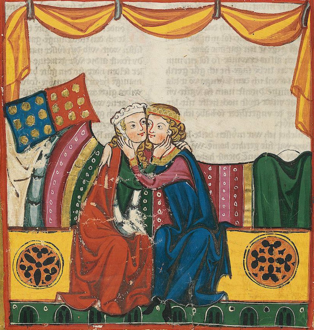 Hugo von Werenwag, extrait du Codex Manesse, 1305-15 (42640388224) - Georgia Levan Ramishvili from Tbilisi