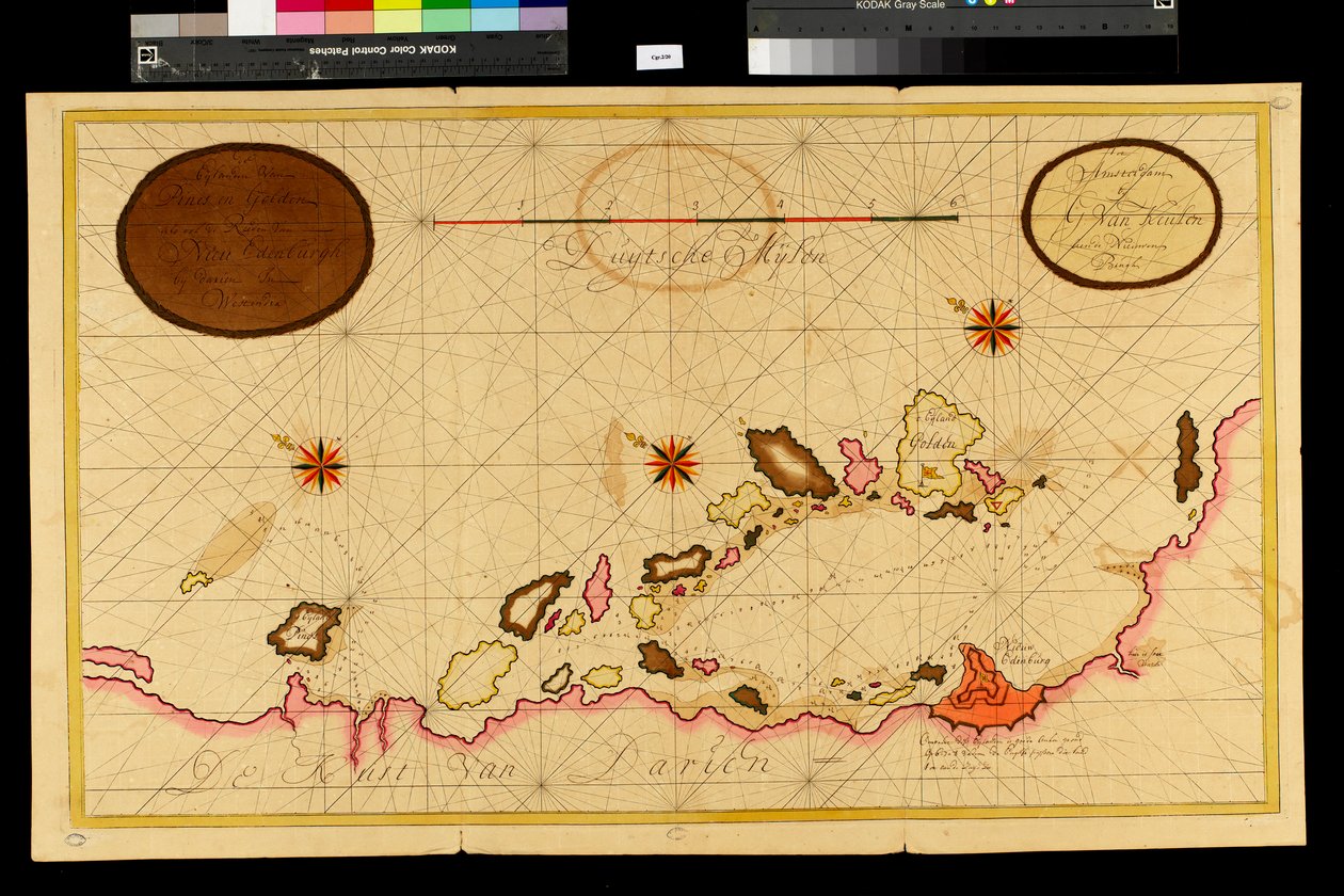 Carte de la baie de Darien, 1709-13 - Gerard van Keulen