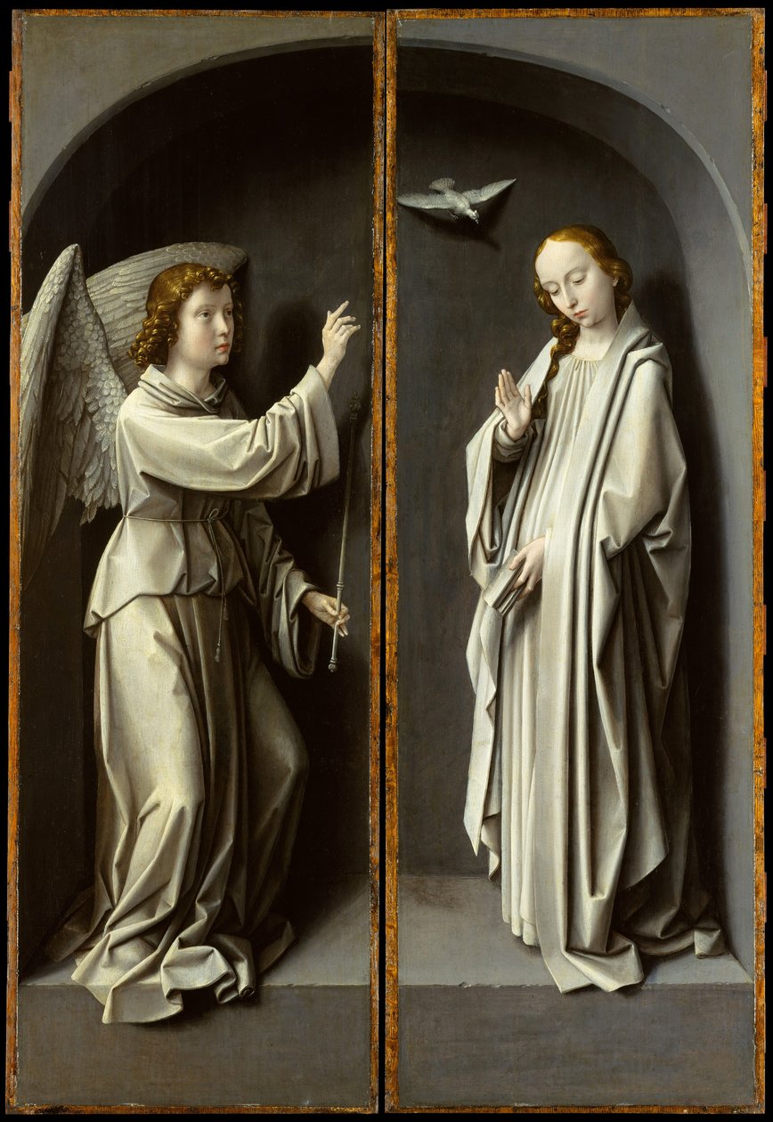 Archange Gabriel, La Vierge Annonciate, vers 1510 - Gerard David