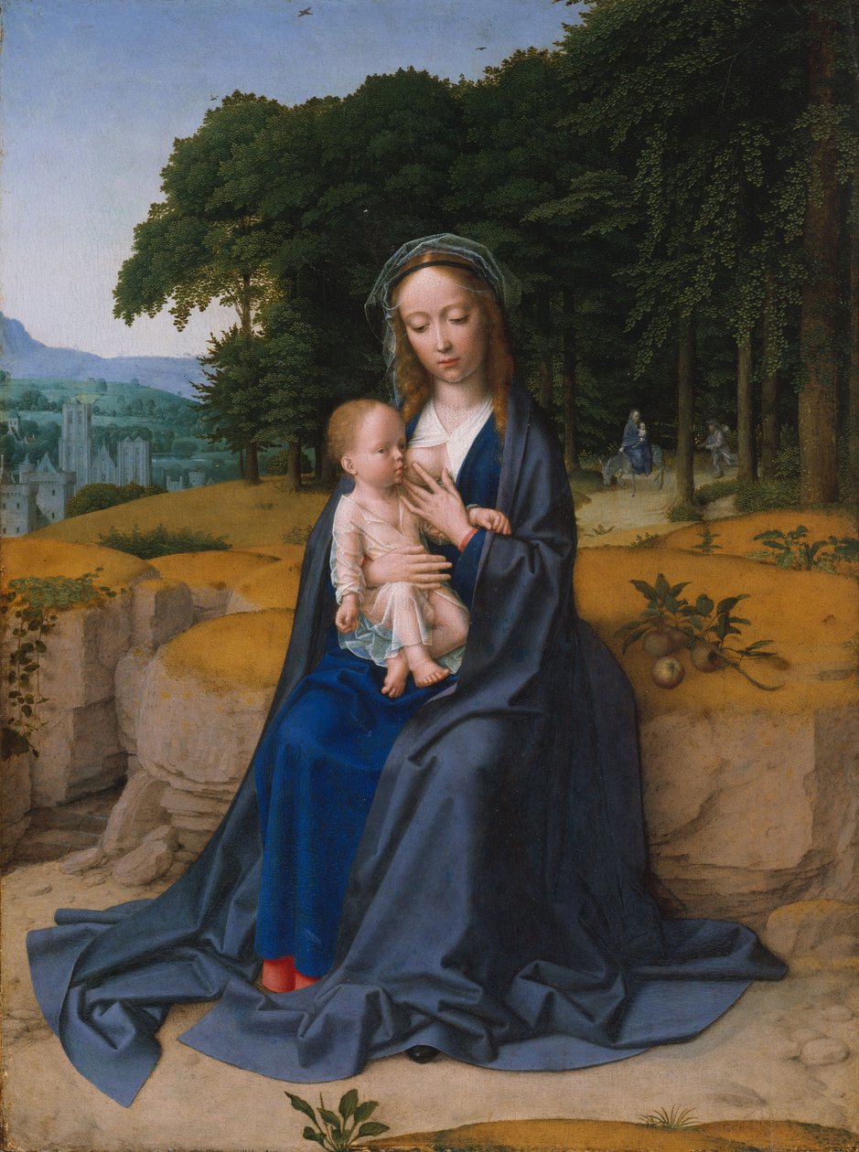 Le Repos pendant la fuite en Égypte, c.1512-15 - Gerard David