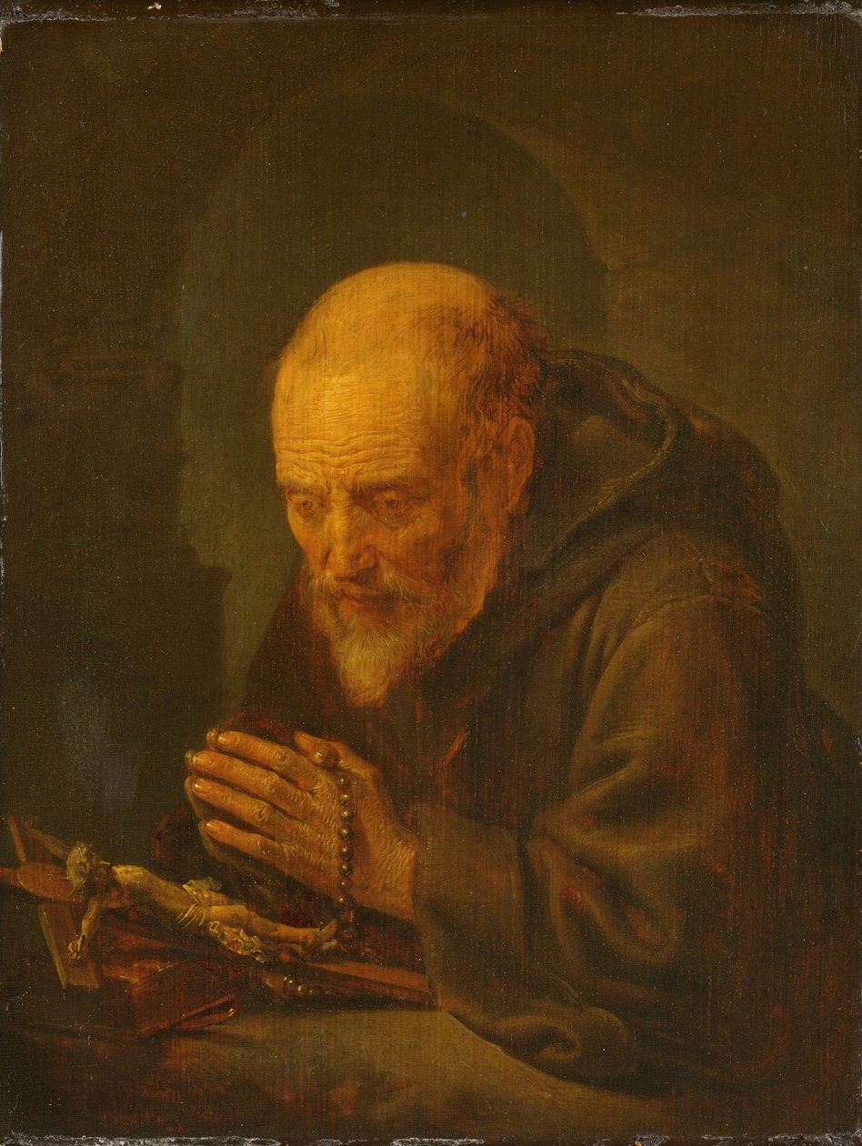 Un ermite en prière - Gerrit Dou