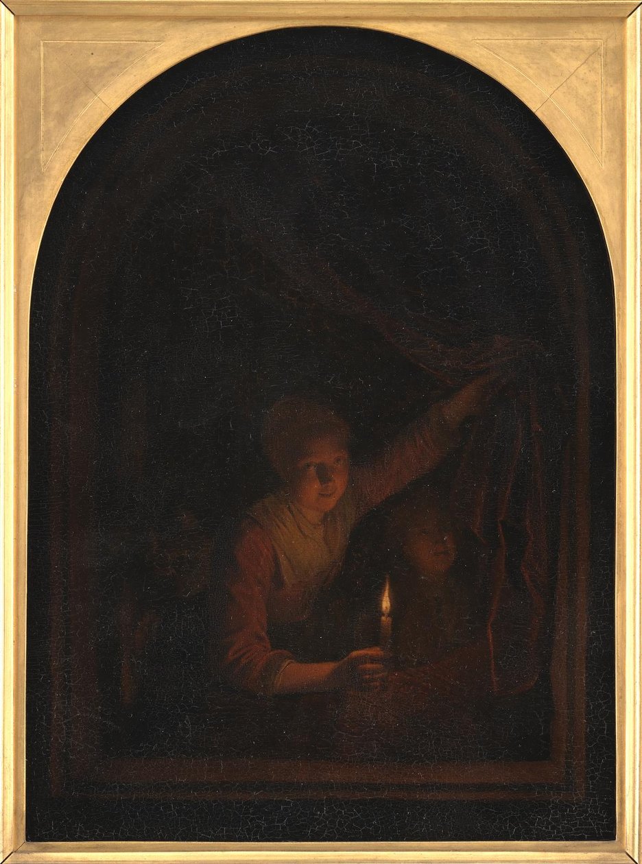 Fille avec une bougie - Gerrit Dou