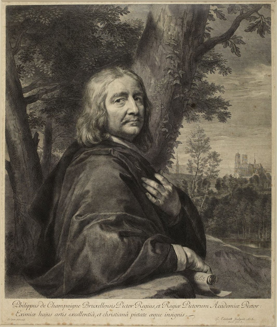 Philippe de Champaigne (Robert-Dumesnil VII, p. 239, n° 164, état I) - Gérard Edelinck