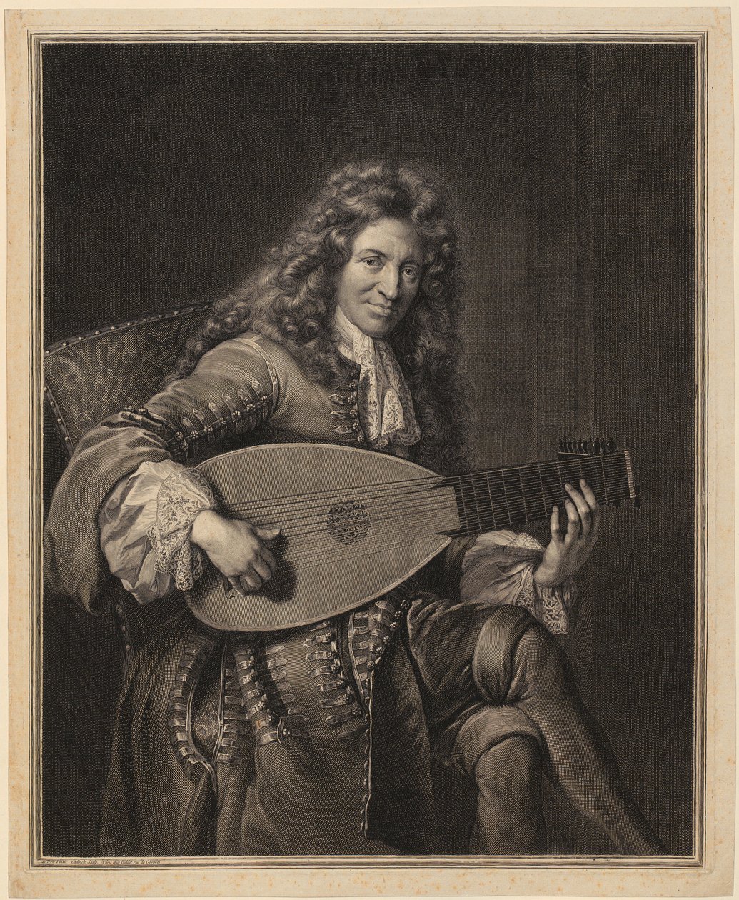 Portrait de Charles Mouton - Gérard Edelinck