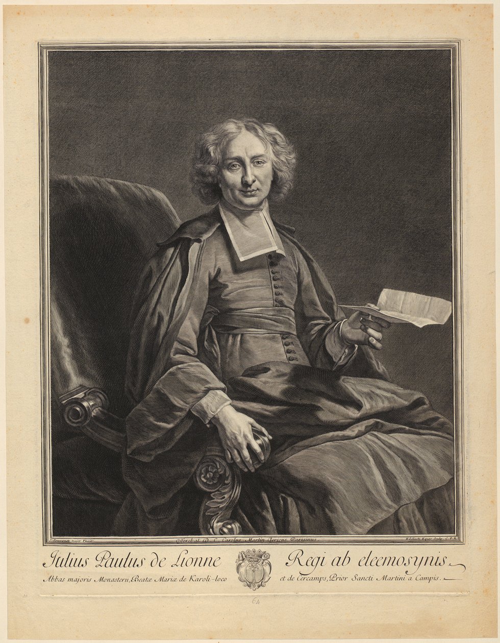 Portrait de Philippe de Champaigne - Gérard Edelinck