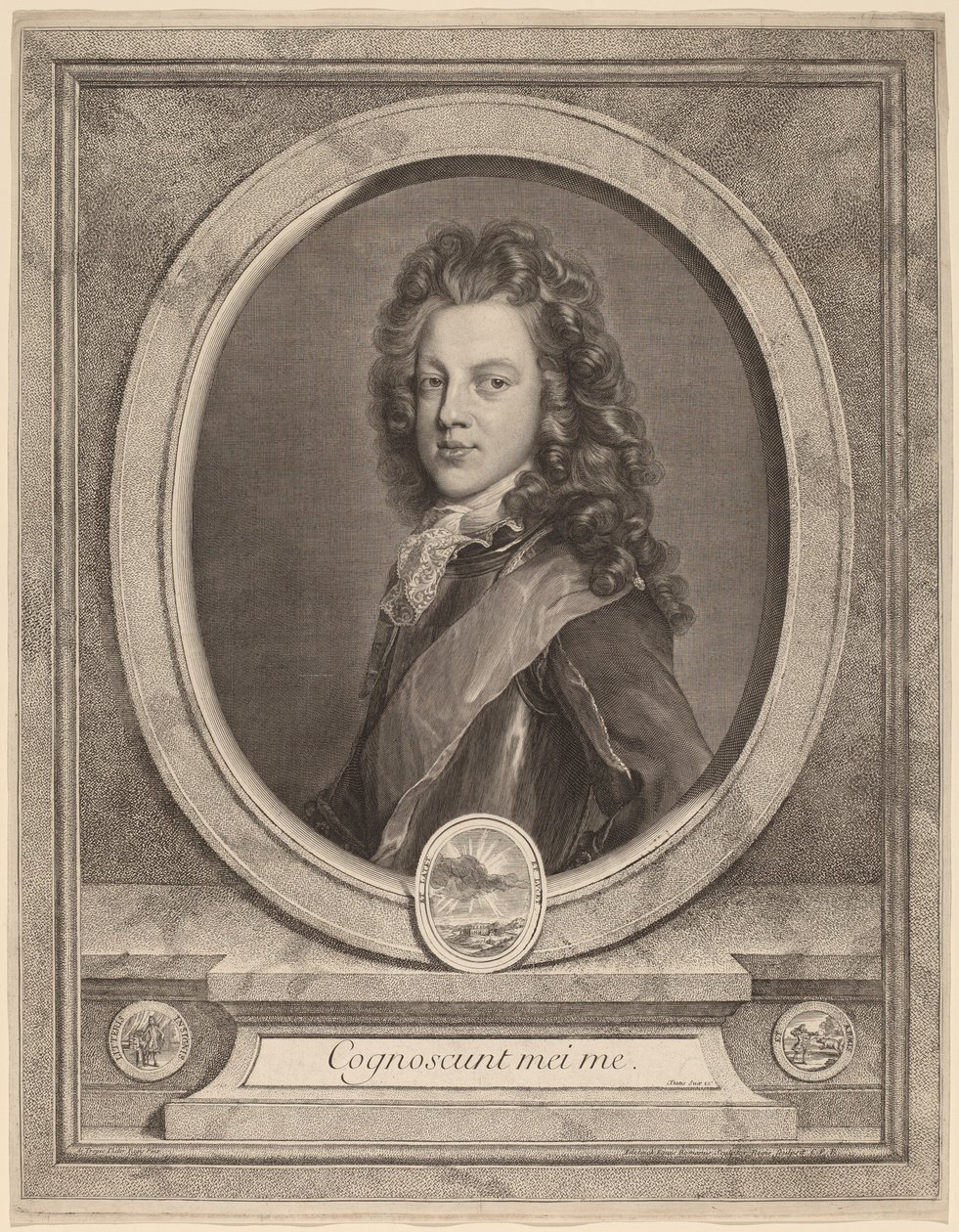 James III, prince de Galles - Gerard Edelinck after François de Troy