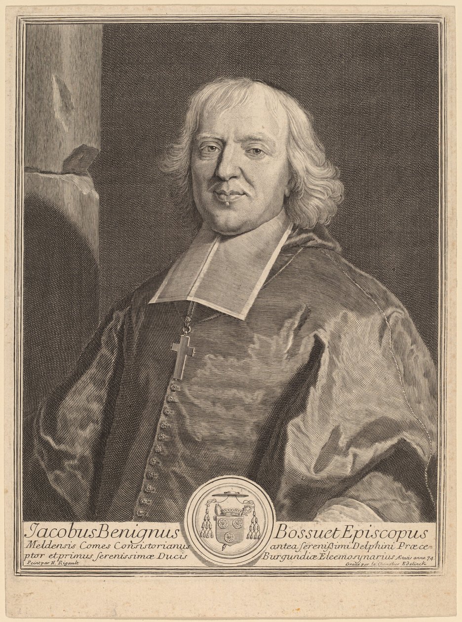 Jacques Bénigne Bossuet - Gerard Edelinck after Hyacinthe Rigaud