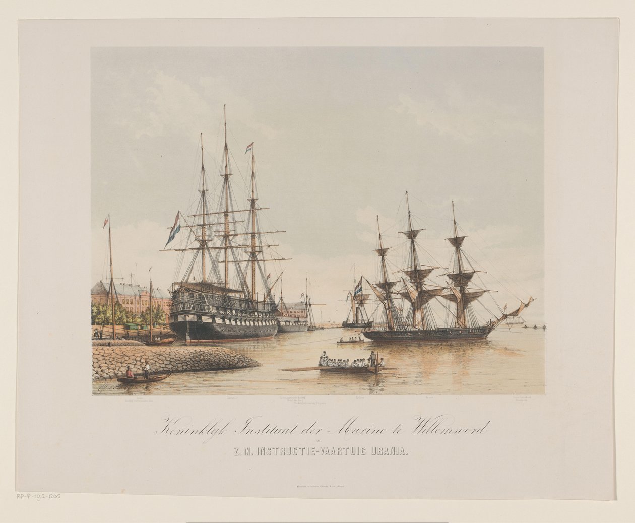 Corvette Z.M. Urania et vaisseau de ligne Z.M. Kortenaert - Gerard Voorduin
