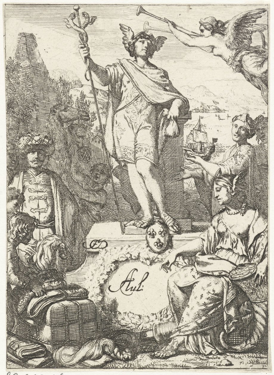 Allégorie du commerce avec Mercure - Gerard de Lairesse (rejected attribution)