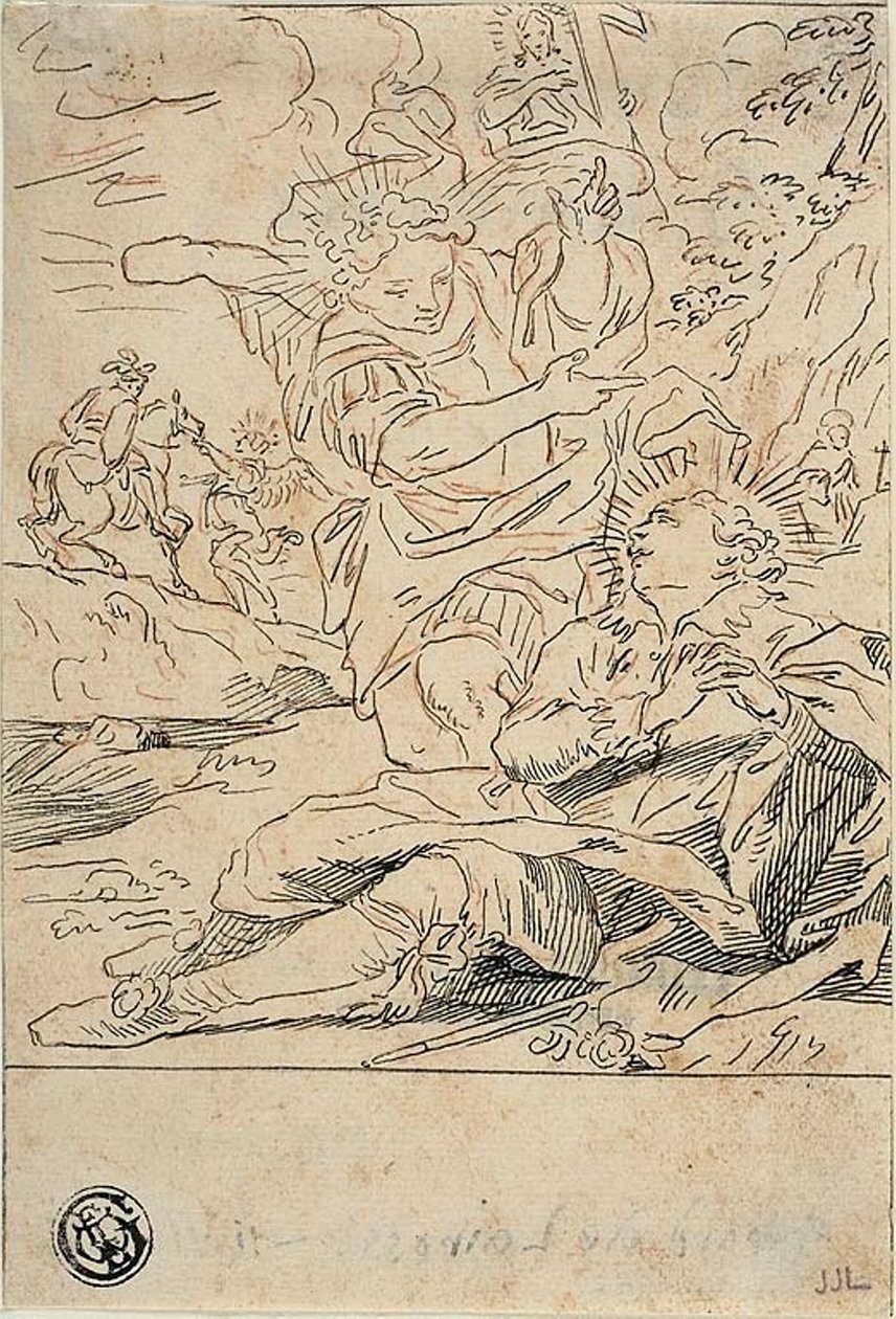 Ange apparaissant à un saint - Gerard de Lairesse