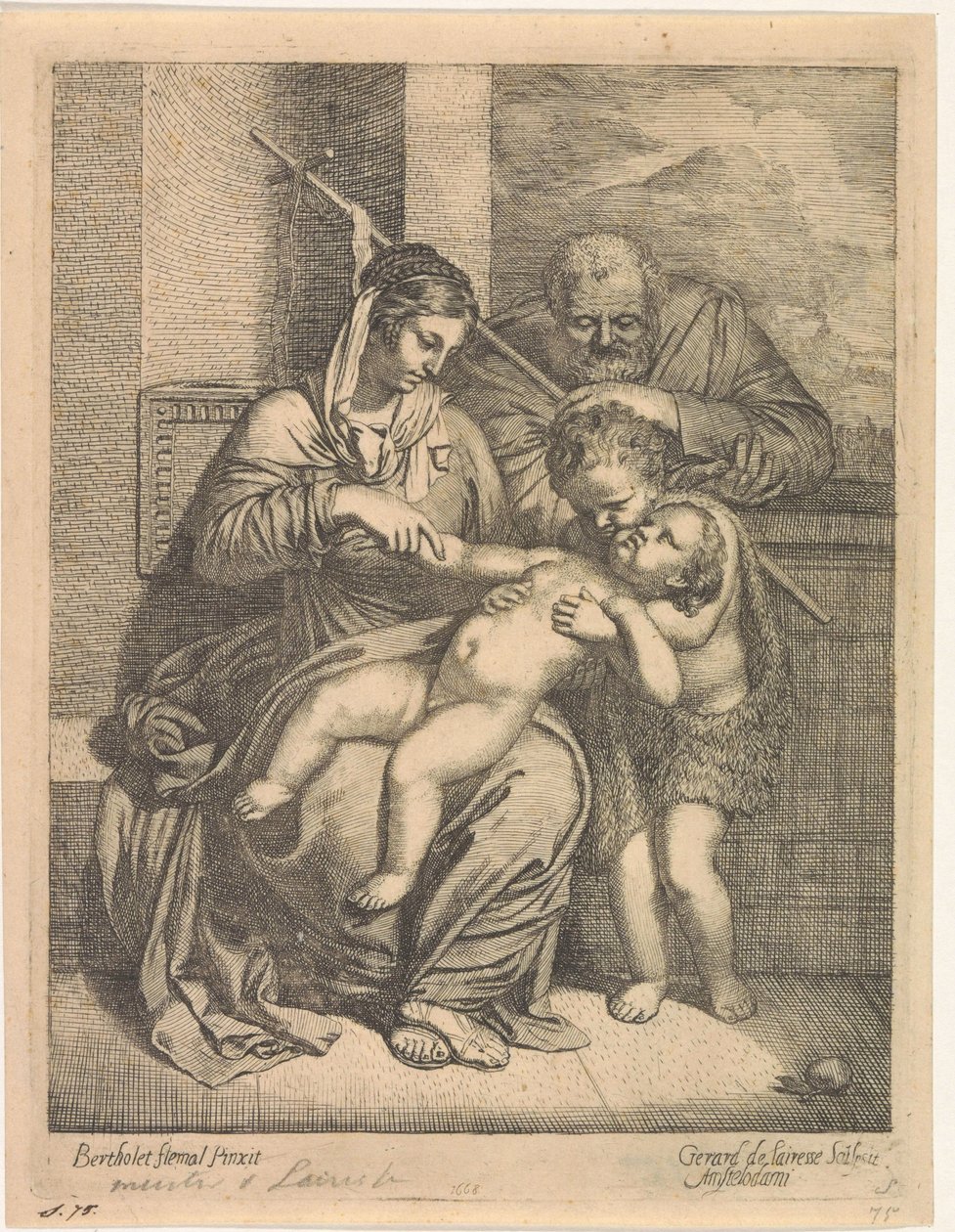 La Sainte Famille avec Jean-Baptiste - Gerard de Lairesse
